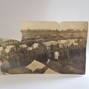 Postkarte aus dem Kriegsgefangenenlager Sielow vom Cottbuser Mineralwasserfabrikbesitzer Luban