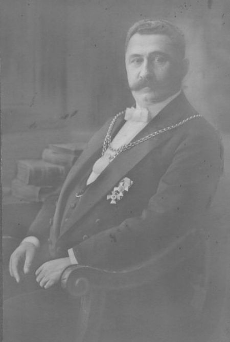 OB Hugo Dreifert mit Amtskette, 1921