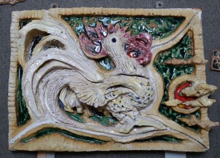 Wandschmuck aus der Keramikwerkstatt W. Heinrich